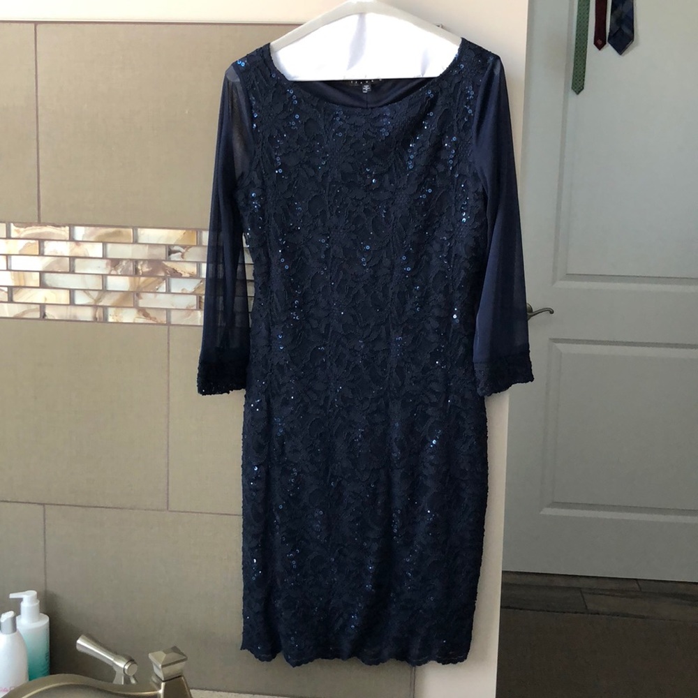 Tiana B. Navy lace dress